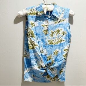 Vintage GLORIA VANDERBILT COCONUT GIRL Top